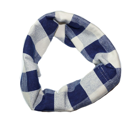 Bandana Til Hund   Blå Og Creme Xl