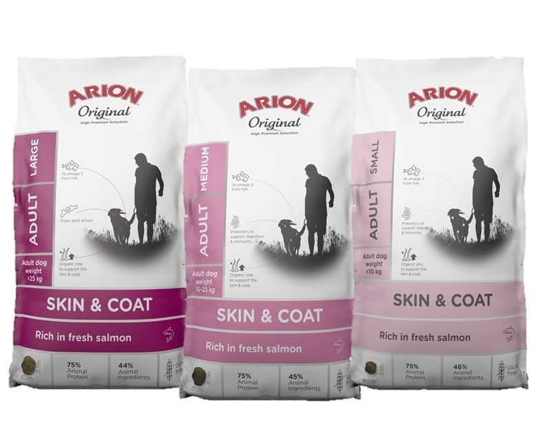Arion Original Skin   Coat  Foder Med Fisk Til Voksen Hund
