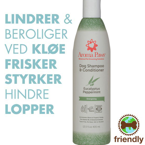 Hundeshampoo 2i1 Eucalyptus Pebermynte