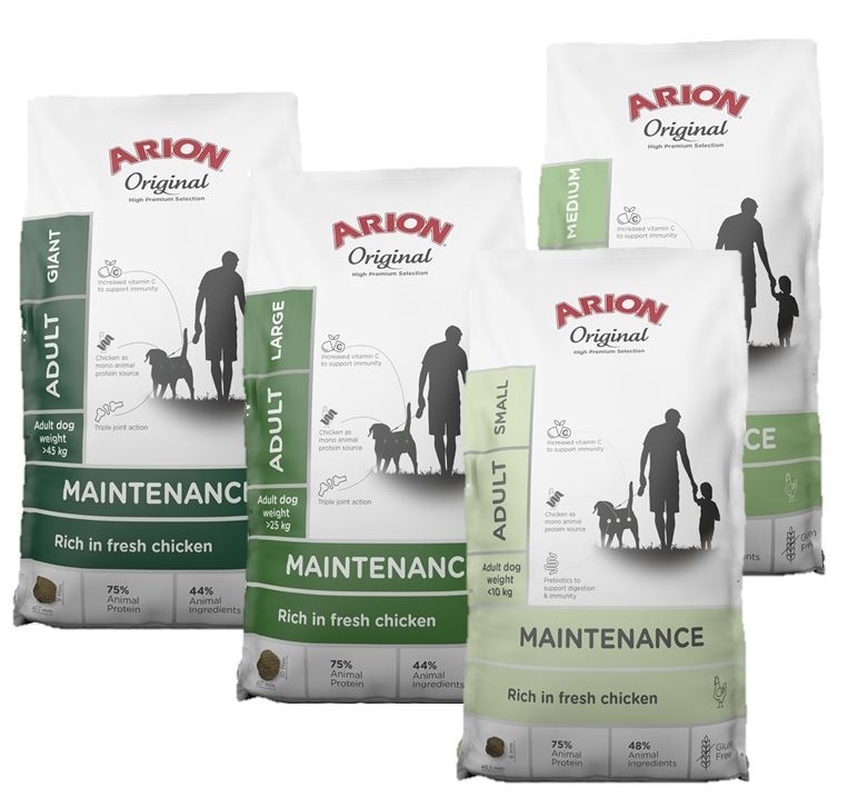 Arion Original Maintenance  Foder Med Kylling Til Voksen Hund
