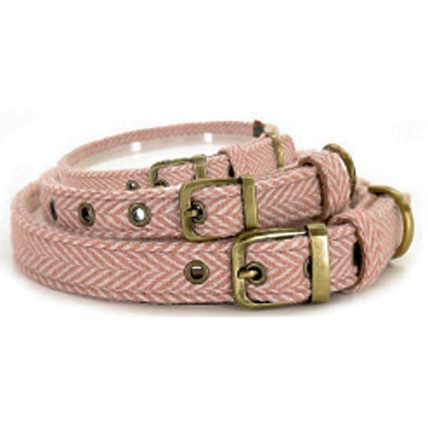 Tweedmill Hundehalsbånd Rosa M