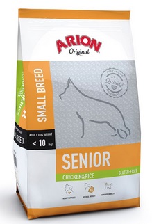 Arion Original Senior Small Breed   Kylling Og Ris  7 5kg