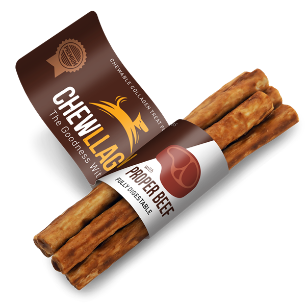 Hundegodbid  Chewlagen Okse Mini Stik 5 Stk