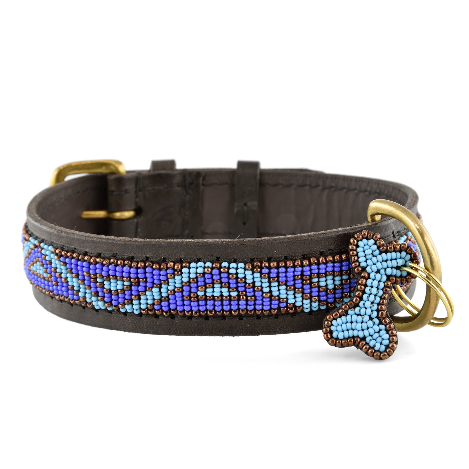 Kabaka Blue Hundehalsbånd Zinj Design