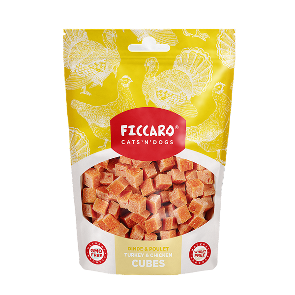 Ficcaro Kalkun Og Kylling Hundegodbid