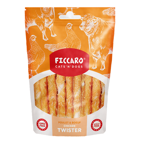 Ficcaro Hundegodbid Twister M Kylling
