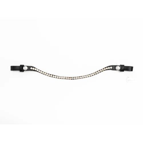 Finesse Bridles Pandebånd Swarovski   Brun Champagne
