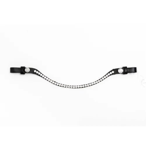 Finesse Bridles Pandebånd Swarovski   Sort Crystal