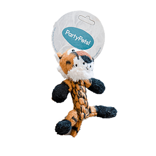 Party Pets Flettet Tøjbamse   13 Cm