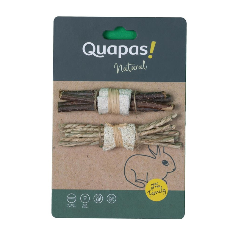 Quapas Naturtyg  10x3cm  2 Stk