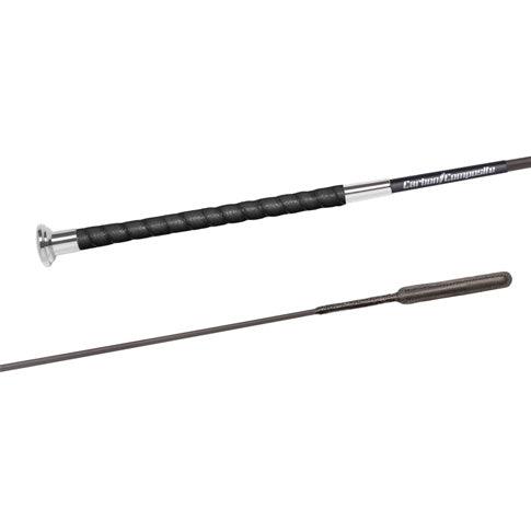 Fleck Carbon Composition Dressurpisk M  Læder Grip