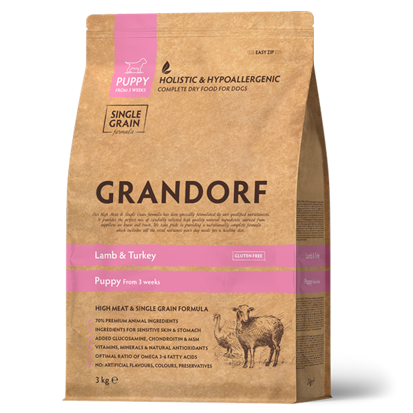 Grandorf Puppy Lamb Turkey 3kg