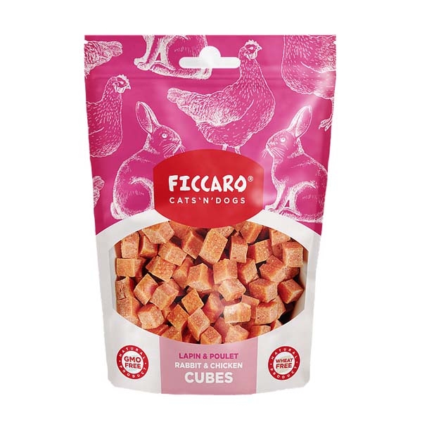 Ficcaro Kanin Og Kylling Hundegodbidder  100g