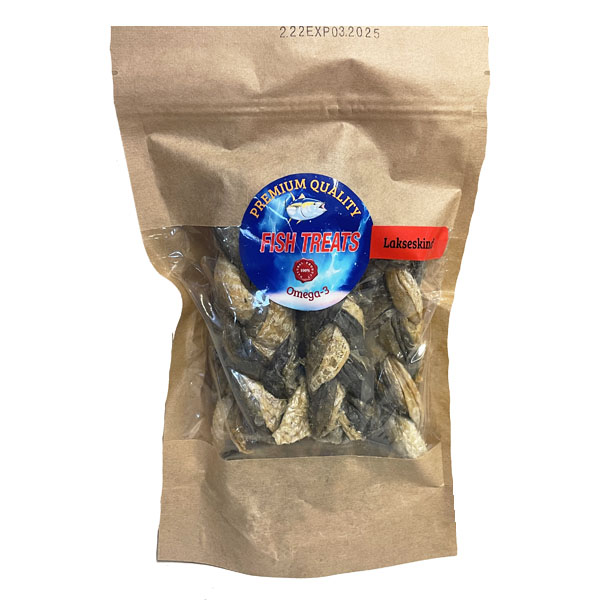 Hundegodbid  Flettet Lakseskind 150g