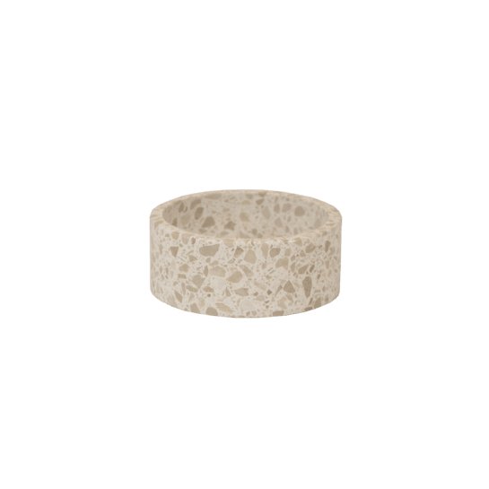 Kentucky Dog Bowl Terrazzo Stone   Beige