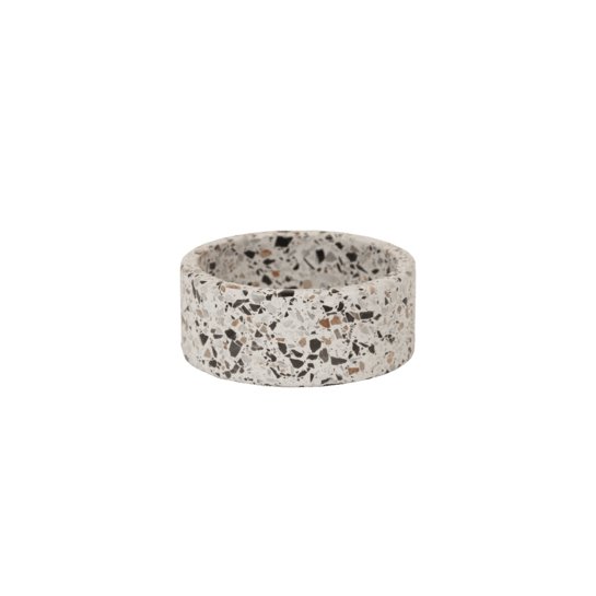 Kentucky Dog Bowl Terrazzo Stone   Hvid
