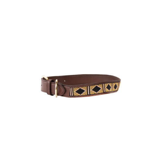 Kentucky Dog Collar Handmade Pearls   Guld