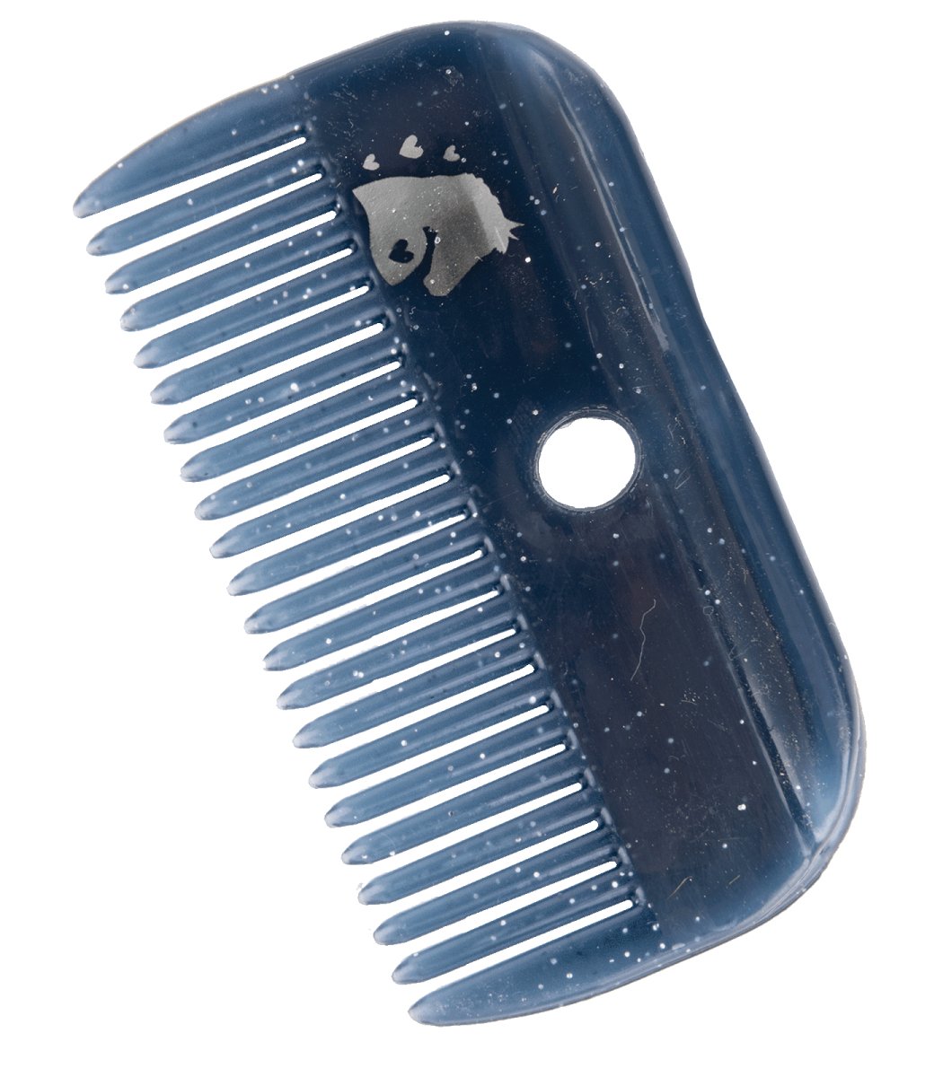 Mane Comb Lucky Heart  Night Blue