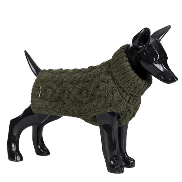 Paikka Håndlavet Hundesweater Grøn 40 Cm