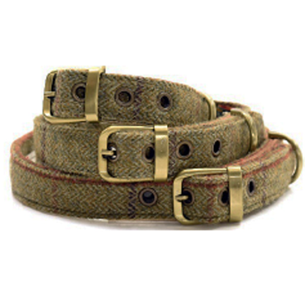 Tweedmill Hundehalsbånd Grøn S