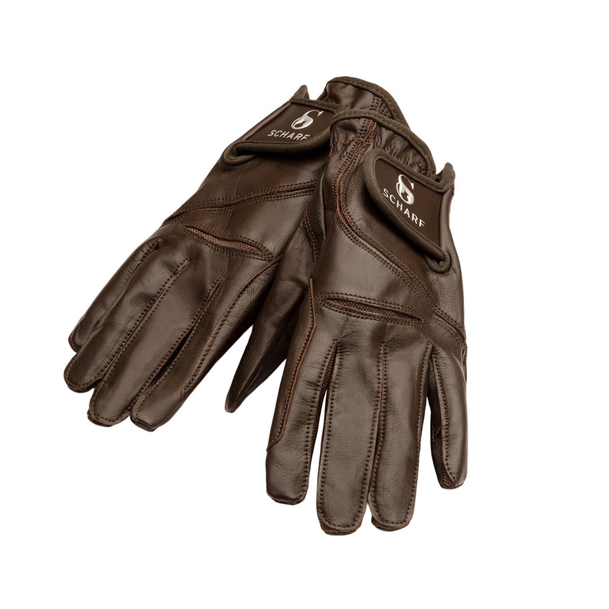 Scharf Ridehandsker   Brun