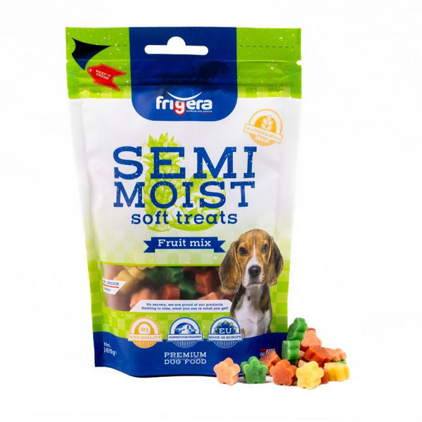Semi Moist Hundegodbidder Frugt Mix 165g