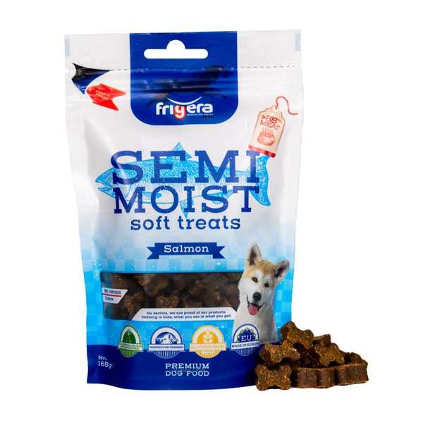 Semi Moist Hundegodbidder Laks 165g
