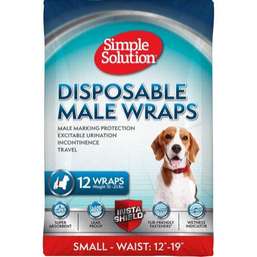Simple Solution Engangs Mavebånd Til Hanhunde  12 Stk    S