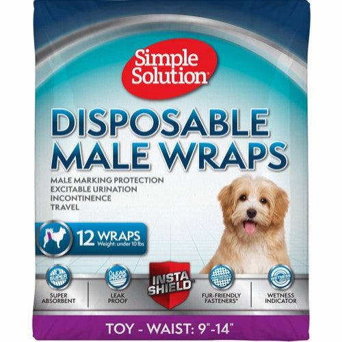 Simple Solution Engangs Mavebånd Til Hanhunde  12 Stk    Xs