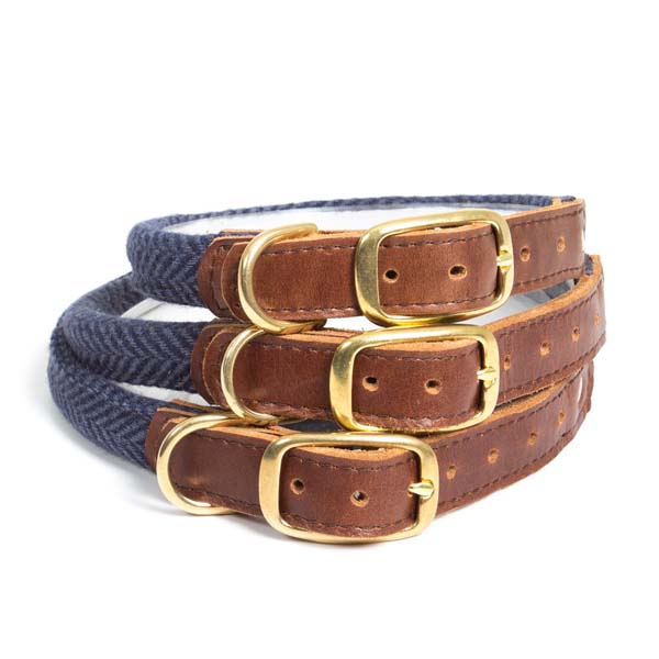 Hundehalsbånd Tweedmill Navy M